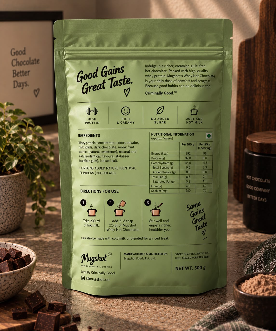 Whey Hot Chocolate 500g